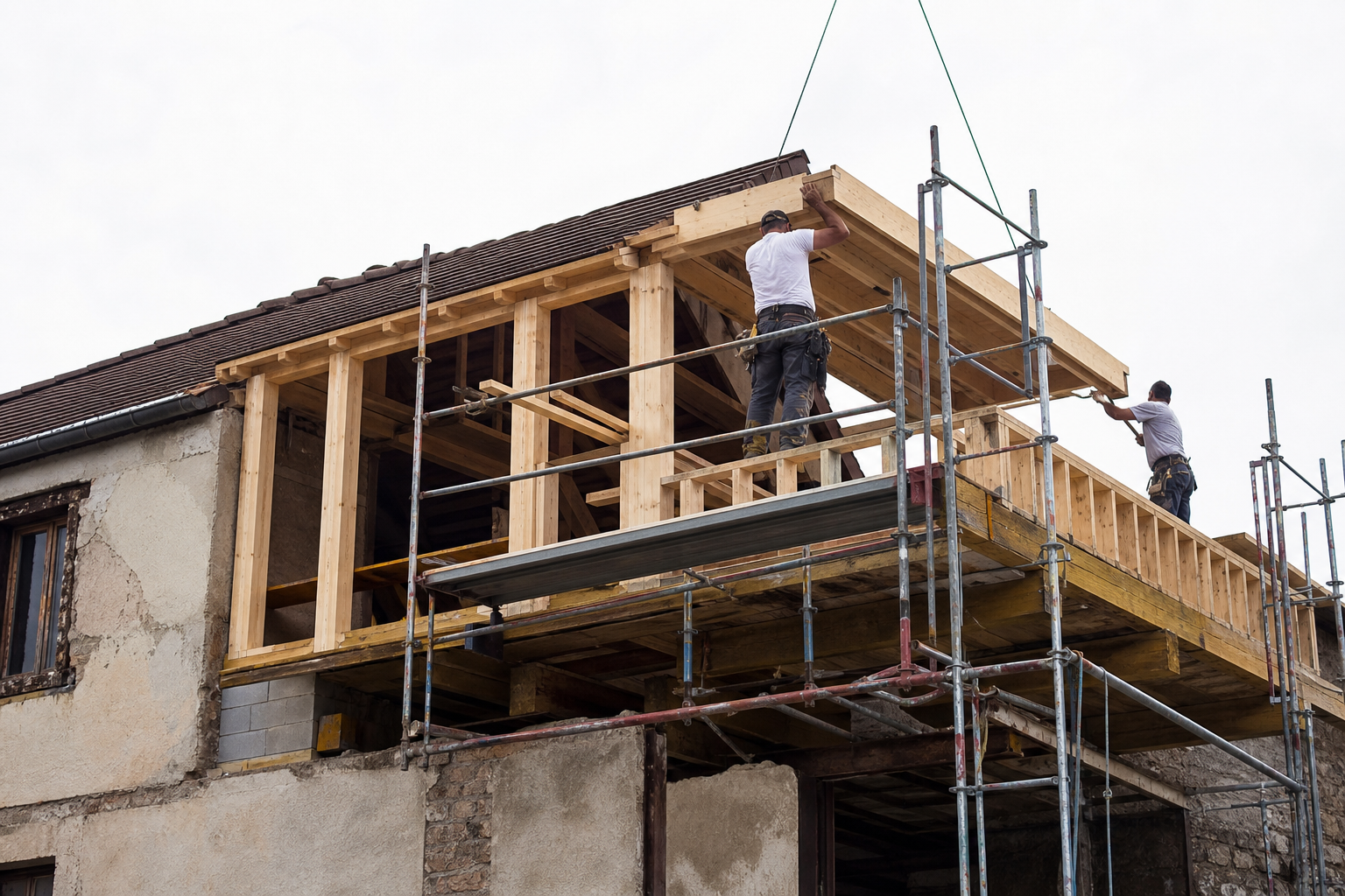 Extension et surélévation de maison